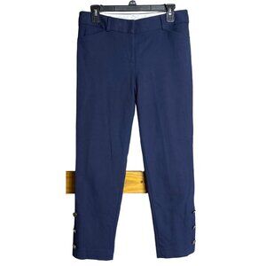 Talbots Hampshire Ankle Pants Blue Capri Chinos Classic Career Basic Womens 6P